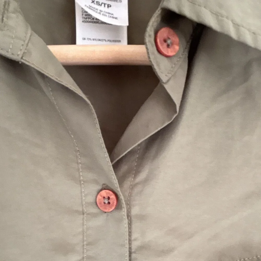 The North Face Women’s Green Breathable Button-Up Shirt Long Sleeve XS/TP - Picture 4 of 16